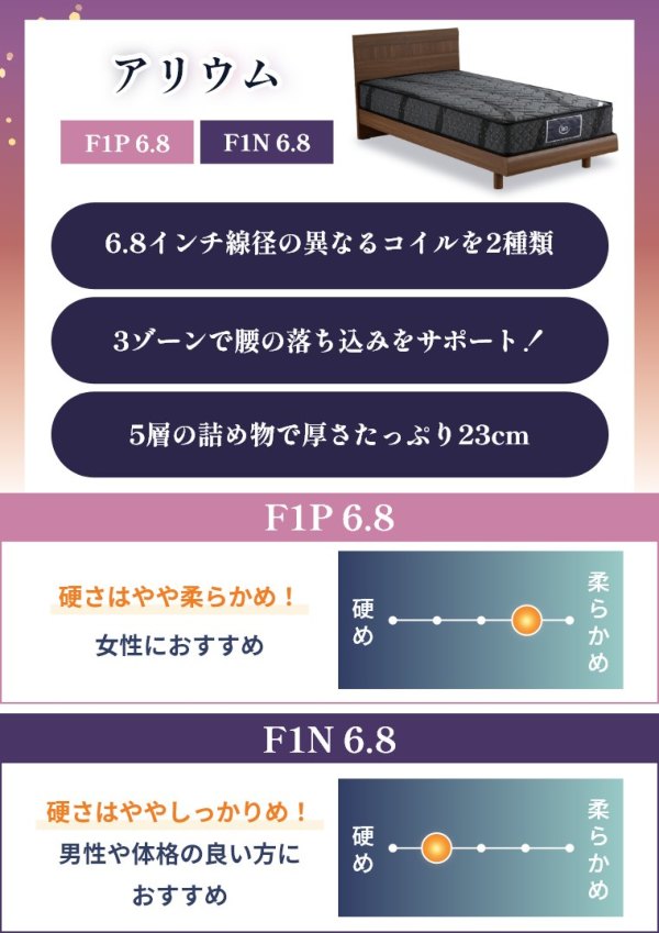 サータ マットレス アリウム2231 F1P6.8 ソフト F1N6.8 ハード 2 サータ マットレス アリウム2231 F1P6.8 ソフト F1N6.8 ハード 2