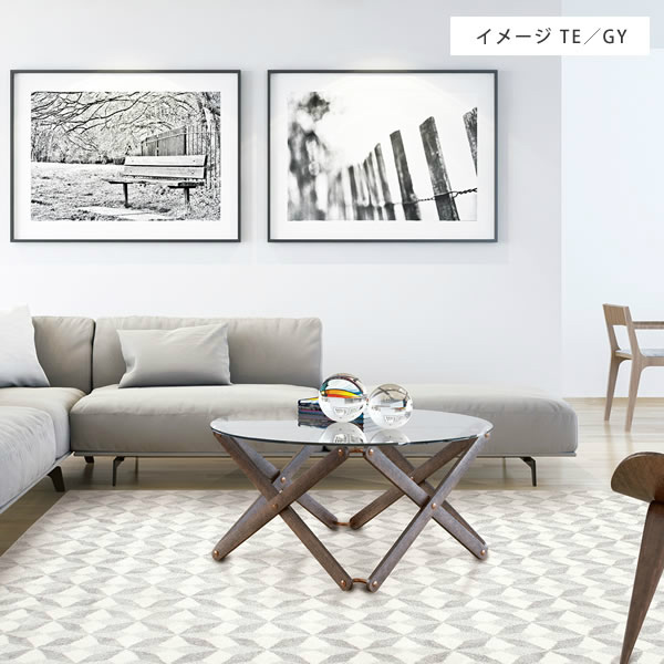 おしゃれなデザインのしっかりとしたナイロン製ラグ ニケ 352×440cm