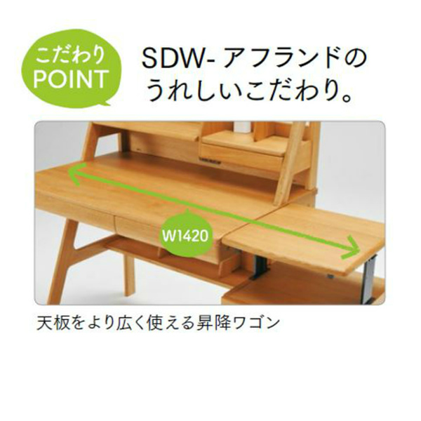 学習デスク SDW-アフランド パネルセット デスク ヒカリサンデスク