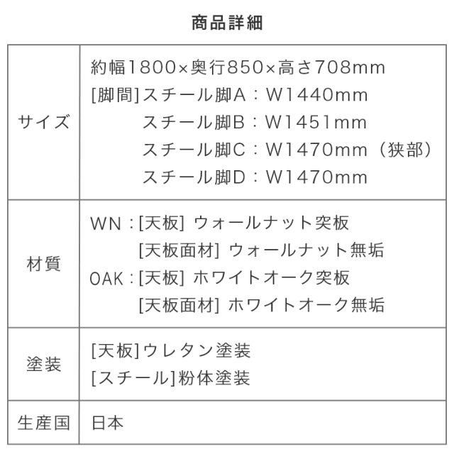 開梱設置】 ATORI（アトリ） ダイニングテーブル 180DT WN