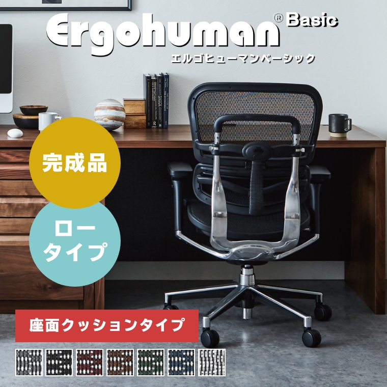 匿名取引ですのでご安心ください【ほぼ新品】エルゴヒューマンプロ　ERGOHUMAN PRO クッション座面