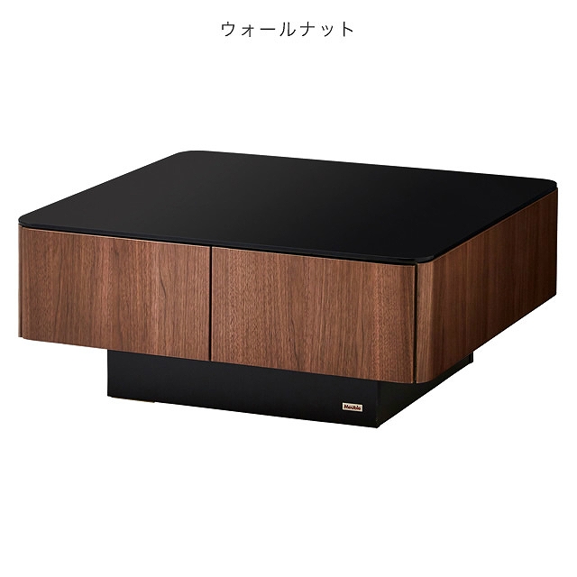 大容量収納付き リビングテーブル MLT-191 幅80×奥行80cm 家具のホンダ