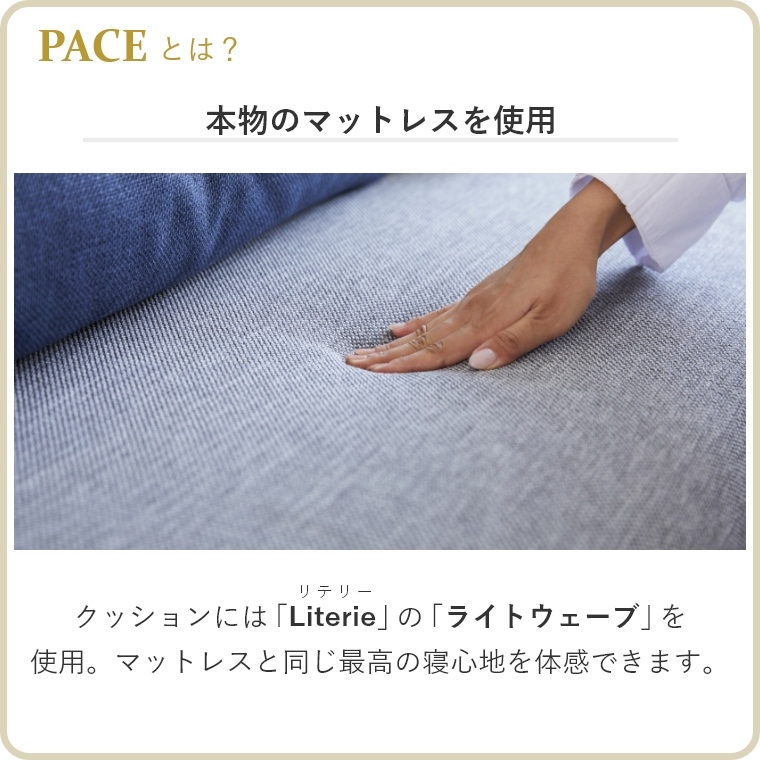 専用カバー単品】 PACE ペース ドロシー2 らくらくカバー 幅180cm （ソファー/ソファーベッド/ごろ寝ソファー/専用カバー/簡易的カバー/無地）  家具のホンダ インターネット本店 ラグ・カーペット・じゅうたん・テーブルマット匠の通販サイト