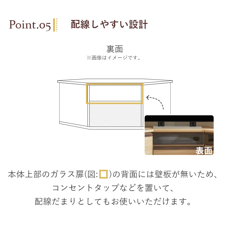Break ブレイク AVコーナーボードL 幅150cm ロータイプ