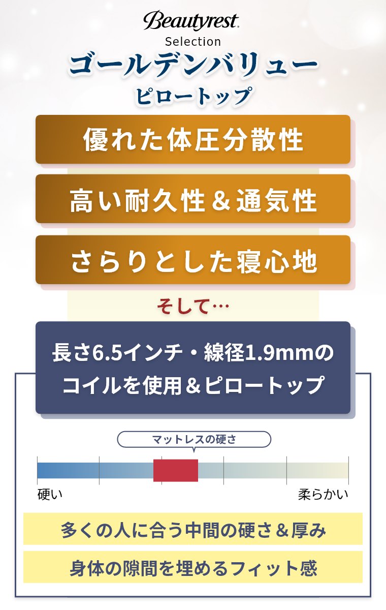 �V�����Y �}�b�g���X �S�[���f���o�����[ �s���[�g�b�v �Z���N�V���� �_�u�� 26.5cm�� 6.5�C���` AB2101A �J���ݒu