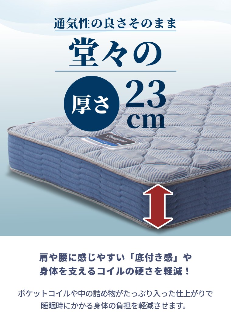 �V�����Y �}�b�g���X �G�N�X�g���n�[�h �Z���N�V���� �Z�~�_�u�� 23cm�� 5.5�C���` AB2121A �J���ݒu
