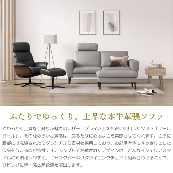 開梱設置】ギャラクシー galaxy® ノールダール ソファ 2.5人掛け
