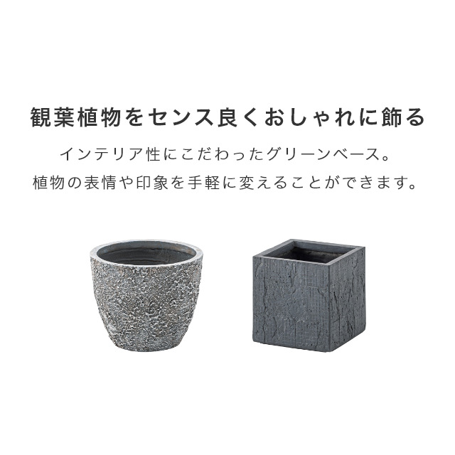 観葉植物をセンス良くおしゃれに飾れる! 底穴付き観葉植物用 観葉植物をセンス良くおしゃれに飾れる! 底穴付き観葉植物用