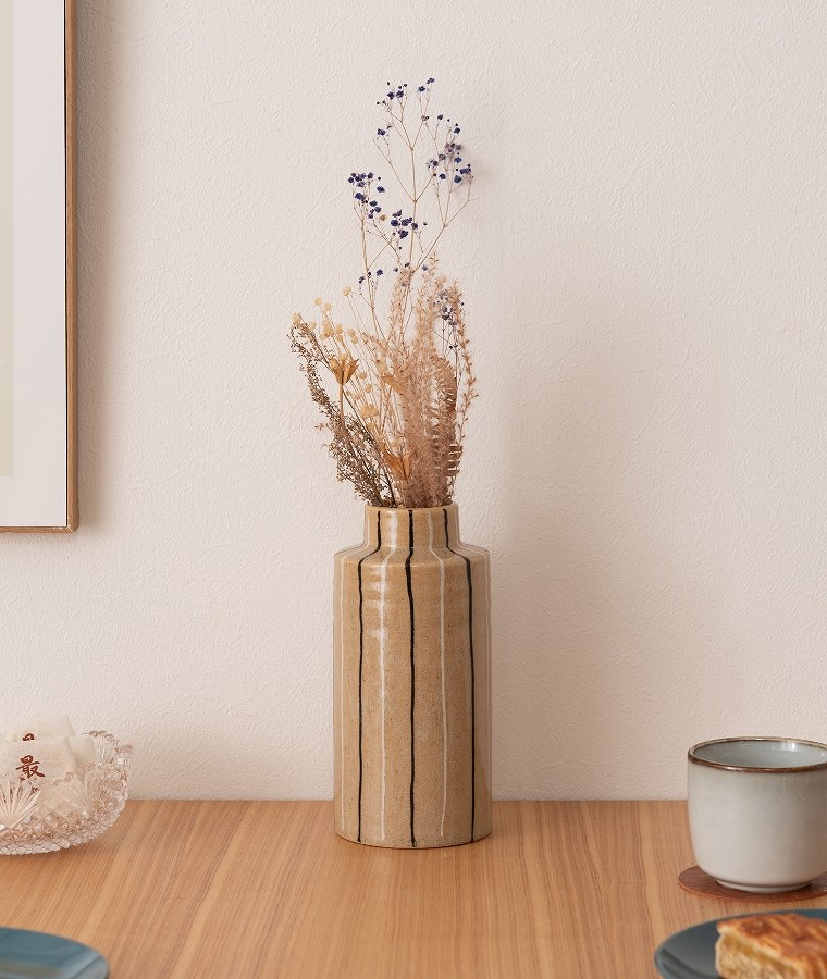 落ち着いた色味が美しいフラワーベース CLY-71 東谷 (陶器/花びん/花瓶