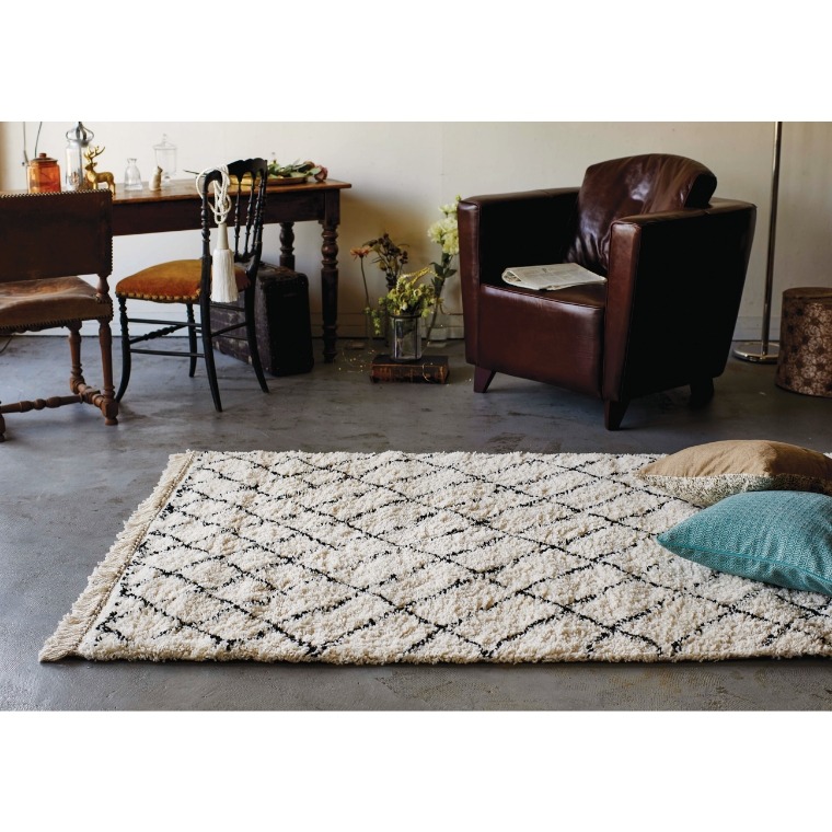 ラグ 200×250cm ウールのようなやわらかさ ベルギー製 フィジック 7946-H901 ダイヤ柄 ウィルトン織 フリンジ付き おしゃれ 北欧 180×240～200×250cm 家具のホンダ インターネット本店 ラグ