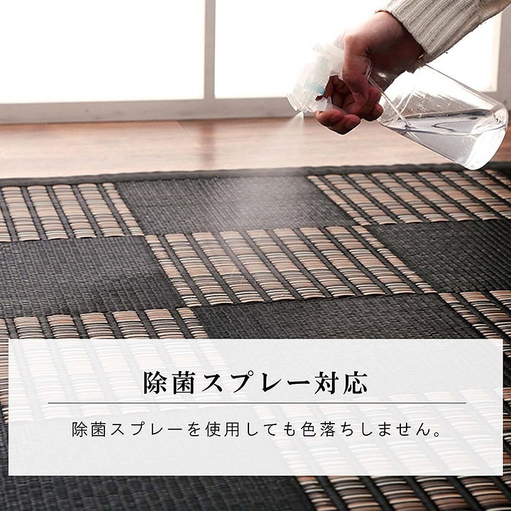 お手入れ簡単！水洗いができる！キズから床を守る日本製の丈夫なラグ