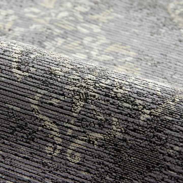ジャガード織でアラベスク柄を表現したオリエンタルデザインラグ 約185