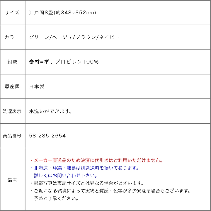 汚れに強い！ふき取るだけでお掃除ＯＫ！洗える い草調ラグ