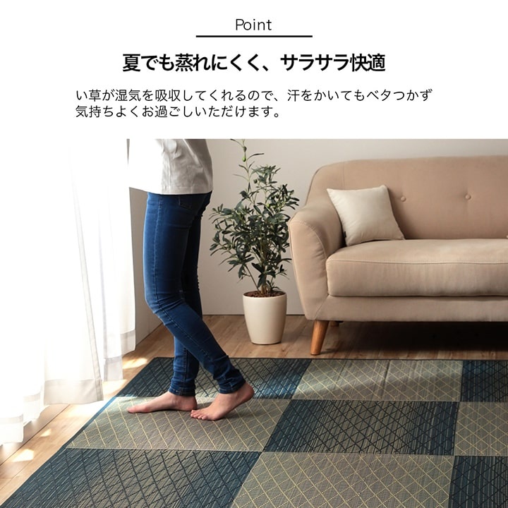 新品☆185×240cm♪ブルー系ドット柄♪厚めウレタンボアラグ☆z580 触れた瞬間ひんやり！接触冷感素材を使用した極厚40mmラグ 190