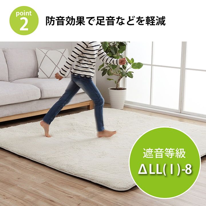 ラグカーペット専用 ズレ防止下敷きマット 約180×235cm イケヒコ