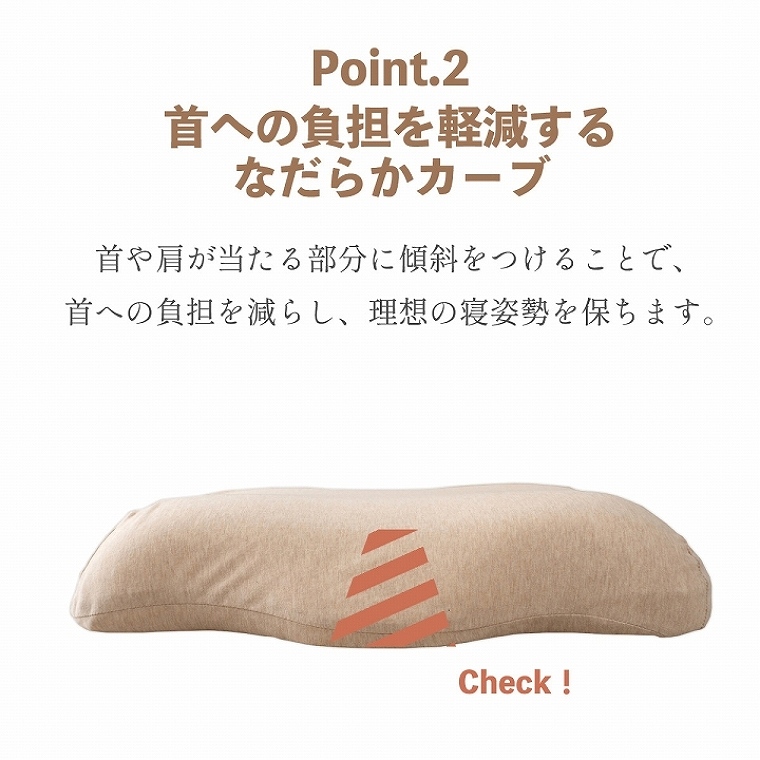 やすらぐ 首 カバー付き 整骨院長監修 低反発枕 肩こり ストレート