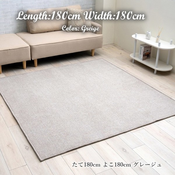 シェニール織で繊細な凹凸を表現した手織りラグ 約90×180cm イケヒコ