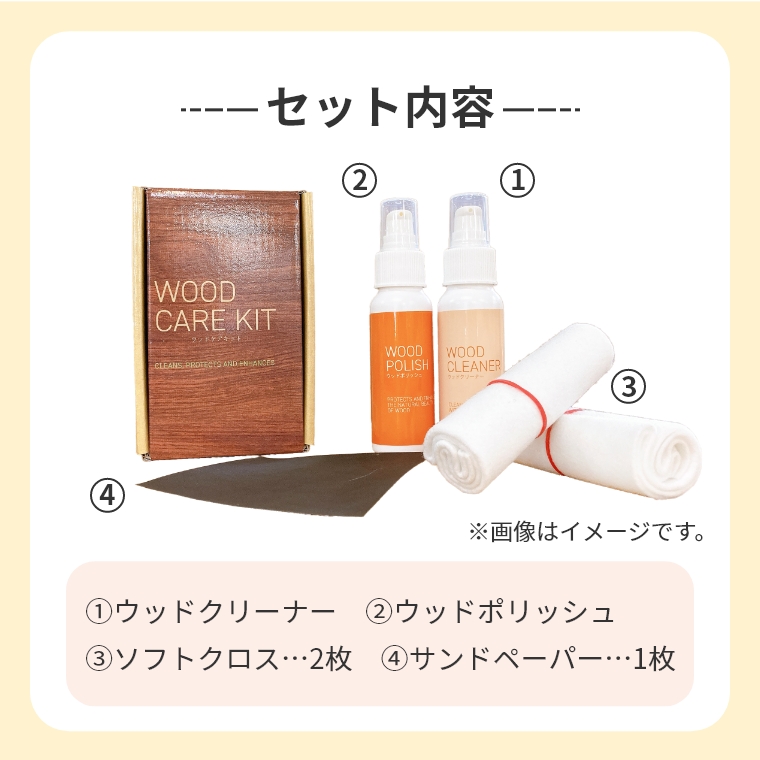 ウッドマスター ウッドケアキット 60ml (天然木/木製家具/木製品