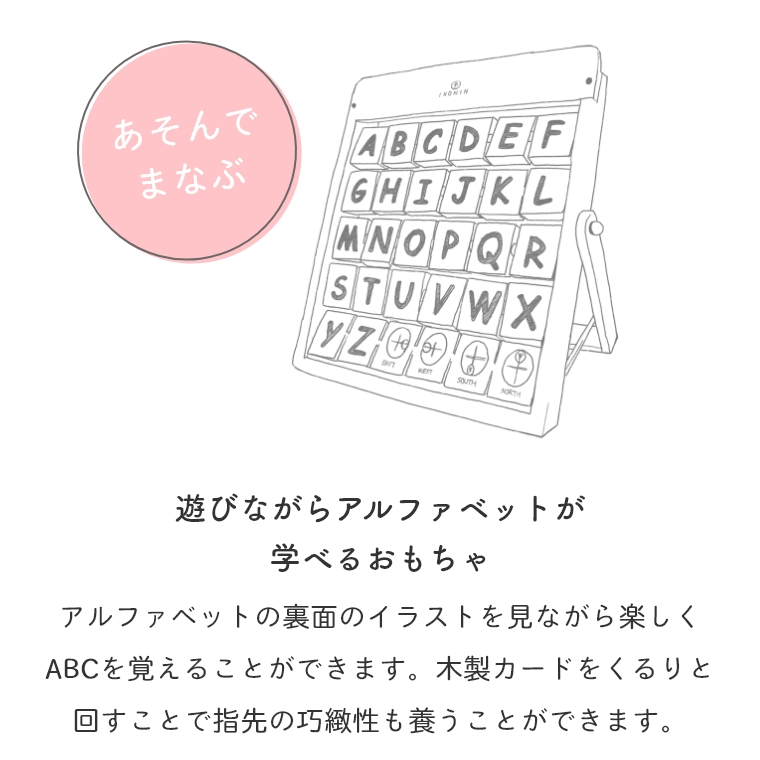 遊びながらアルファベットが学べる！木のおもちゃ アルファベット