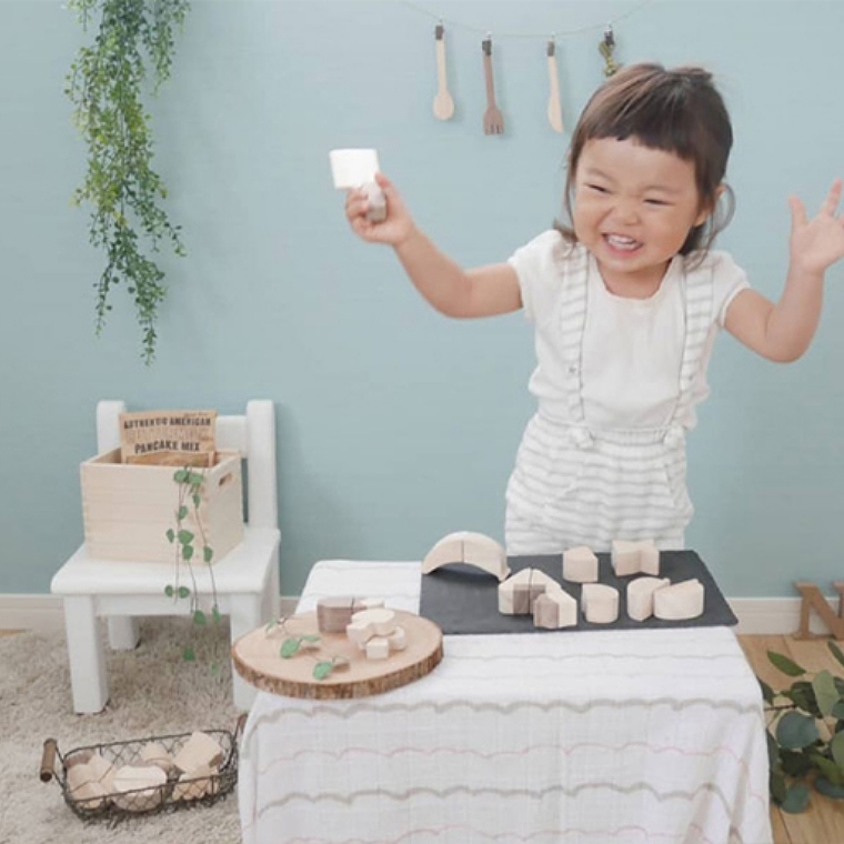 かわいい食品のおままごと 食材セット IKONIH アイコニー (檜/木製