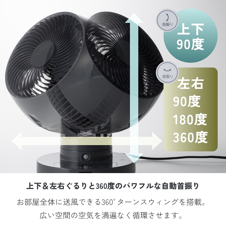 ラッピング対応】節電センサー付 DCスイングサーキュレーター360 CF 