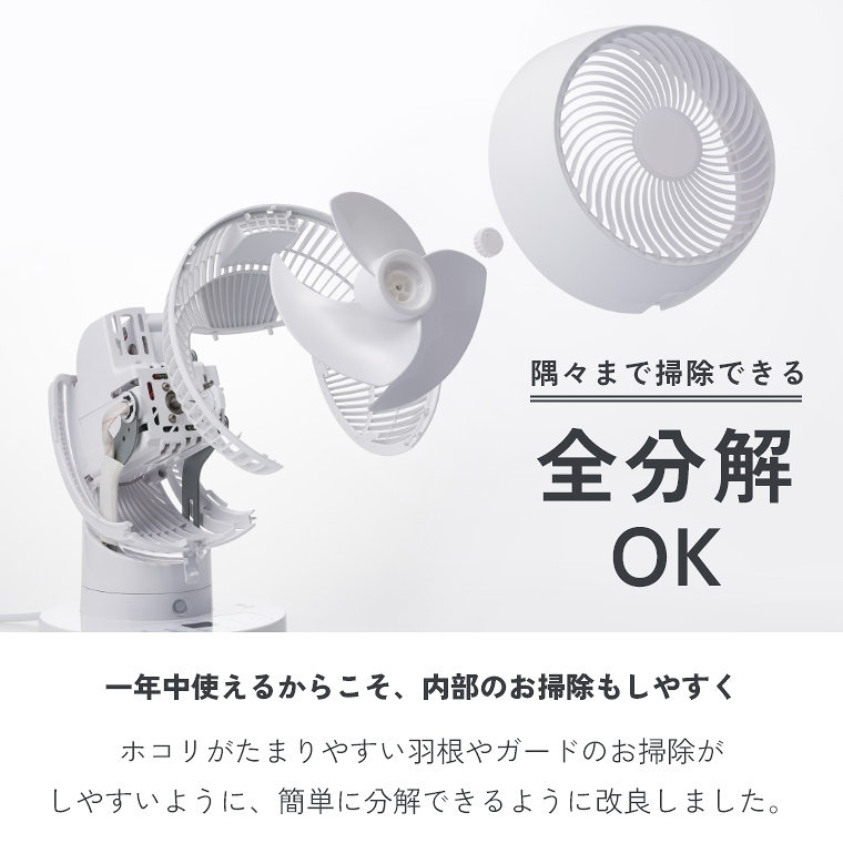 ラッピング対応】節電センサー付 DCスイングサーキュレーター360