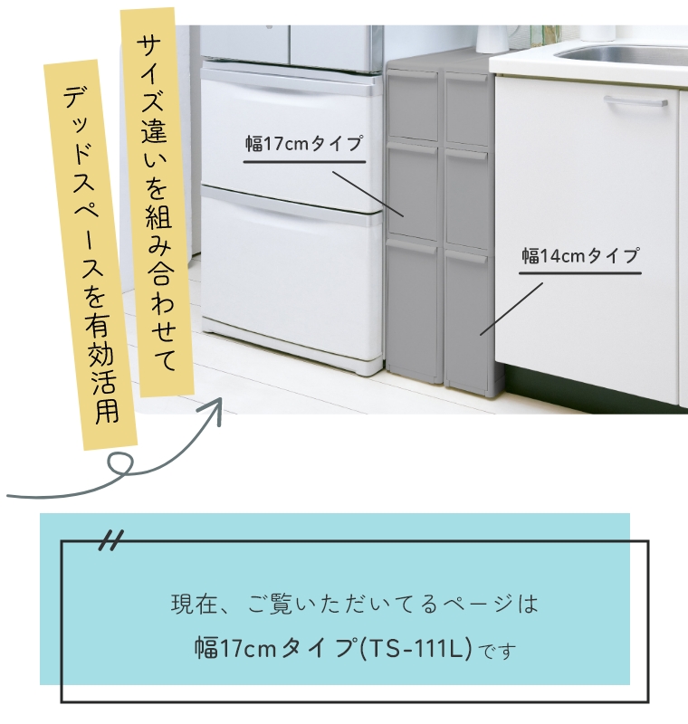 ちょっとしたすき間で使える「隠す」収納 スリムストレージ トールストッカー 幅17cmタイプ TS-111L Like-it ライクイット (デッド スペース/キッチン/サニタリー/ランドリールーム/洗濯機横/組み合わせ/白/ホワイト/グレー/見えない) 家具のホンダ インターネット本店 ...