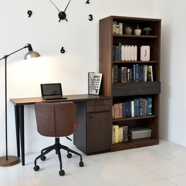 アンティーク棚　家具 ZAGA 3段ラック オープンラック 幅90 アンティーク調 無垢 桐材 ZR-900