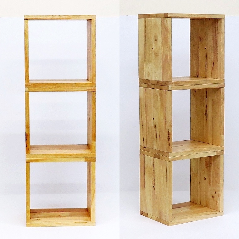 NATURAL SIGNATURE スクエアシェルフ3PCS 4723-3 (3個組) 家具のホンダ