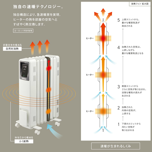 Dimplex（ディンプレックス） オイルフリーヒーター B04 ECR12E ECR12EB ECR12ECSF ｜家具・インテリアの通販なら家具のホンダ