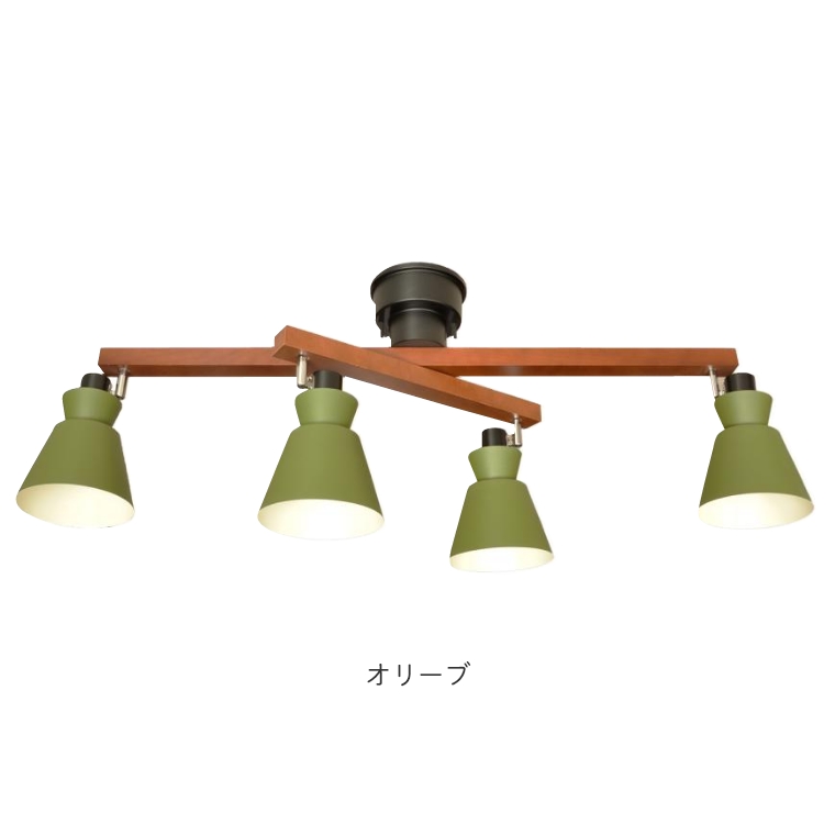 シンプルだけど存在感がありお部屋をおしゃれに！4灯シーリングライト