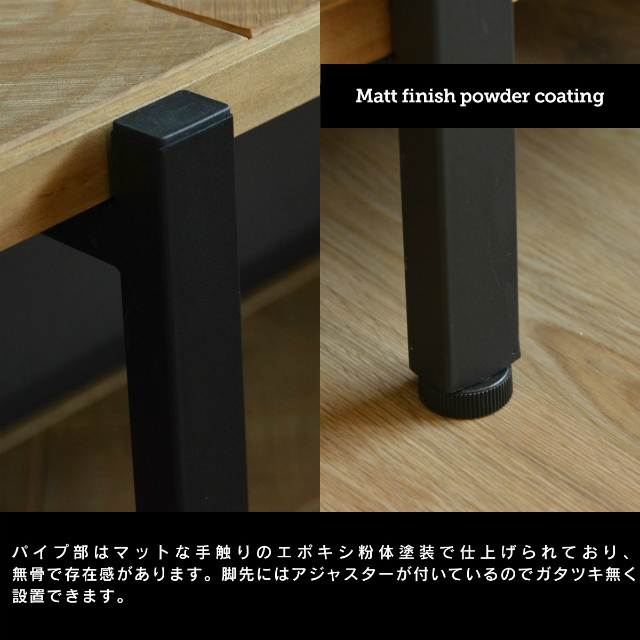 古材風のパイン材とアイアンパイプがおしゃれな収納ラック KALEIDO