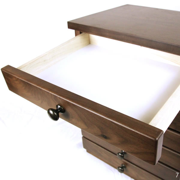 ウォールナット レターケース 5段 ブルーノ W38.5×D30×H38.5cm 家具の 