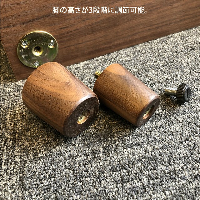 ケイティー 75 ソファサイドテーブル W21×D75×H55・50・45cm 家具の