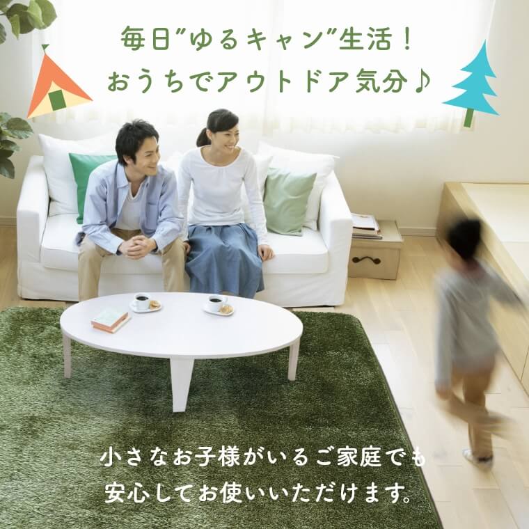 【美品ほぼ新品】柔らかくて豪華な人工芝風のベルベットカーペット 洗濯機で洗える rugly_459775