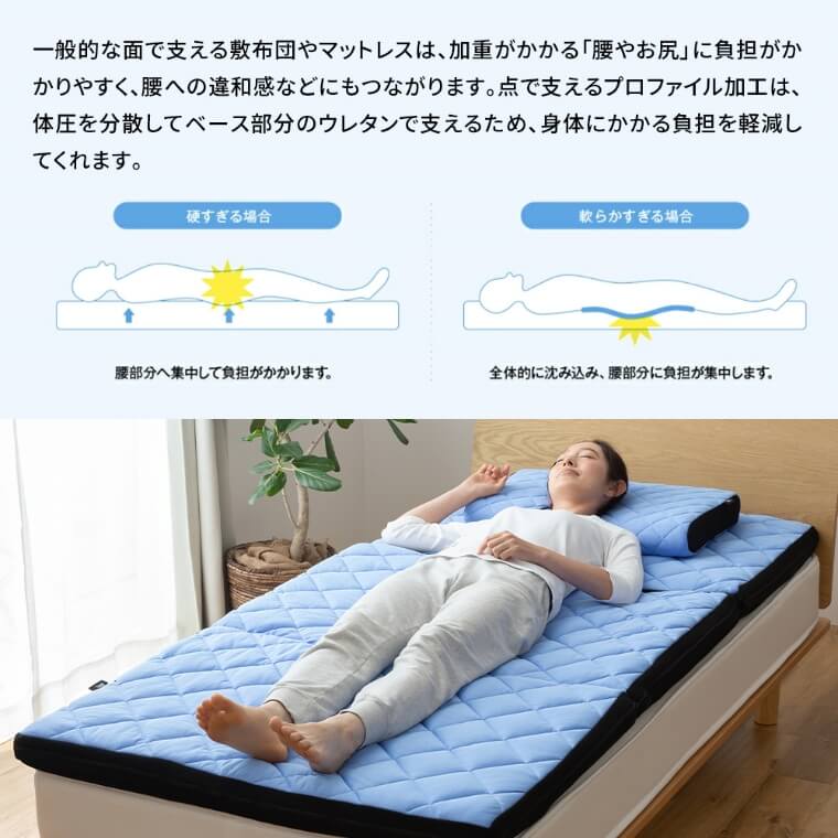 RISE Sleep Niceday 桑田真澄式 動的睡眠 高反発マットレス6cm