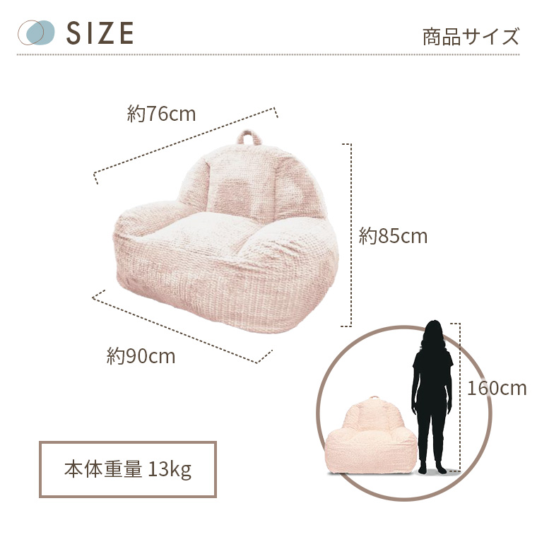 BORN SOFA 圧縮クッションソファ グレー　1人用ソファ honda-2_58-646-035