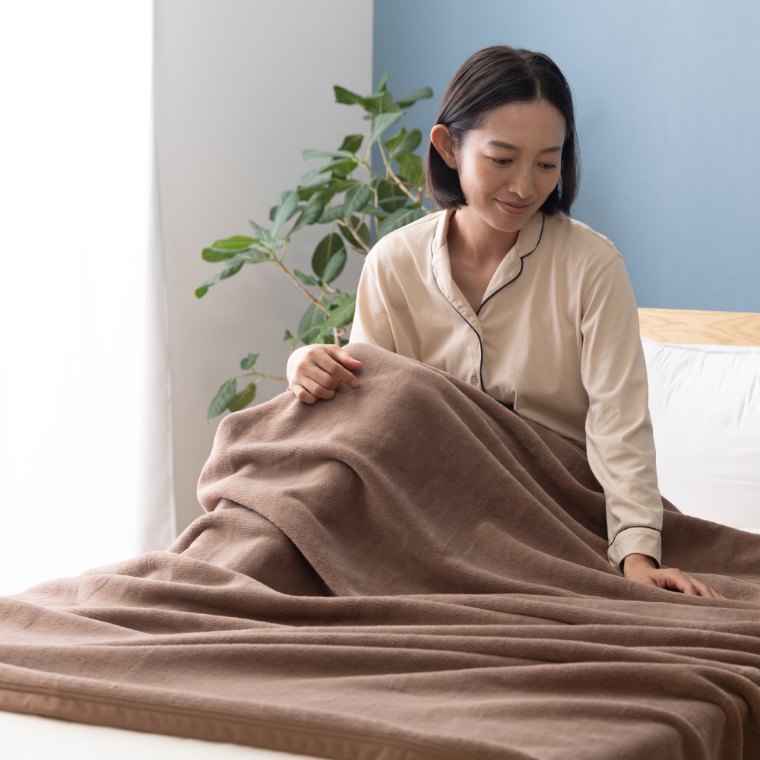 【サイズ:140×200cm_色:ブラウン+白】lifesure 毛布 シングル Amazon｜lifesure 毛布 シングル 二枚合わせ 掛け毛布 暖かい