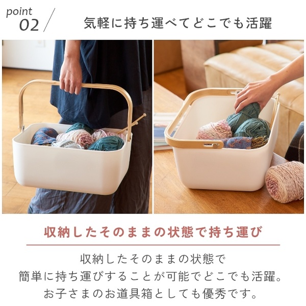壁にかけるだけ簡単収納！そのまま持ち運べる収納ボックス A4サイズ