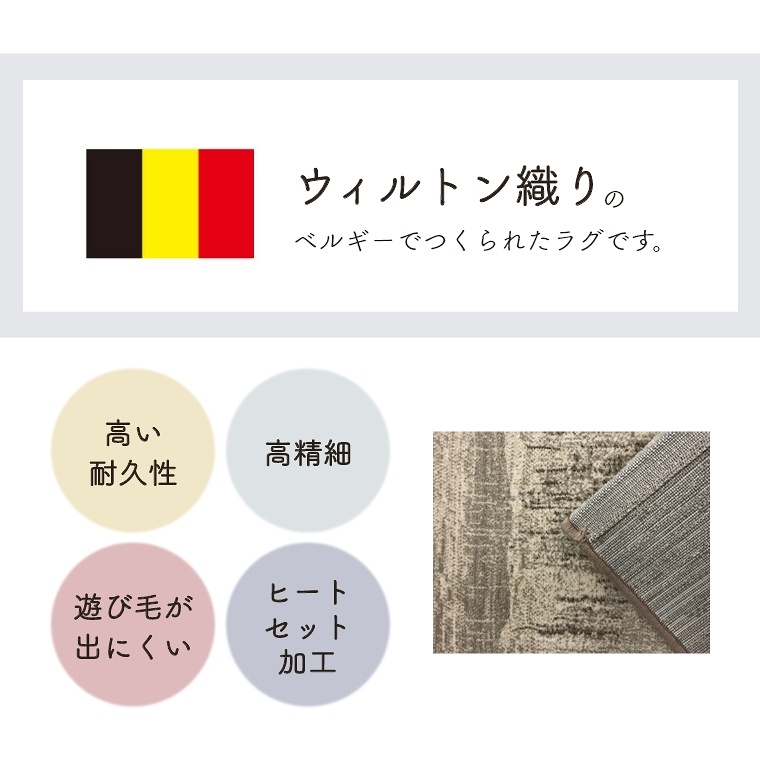高級感のある上品なデザイン ラピス 200×200cm （ラグ