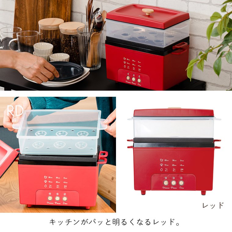 サラダチキンメーカー グランデ 楽しく使えるWEBレシピ付（スチーマー