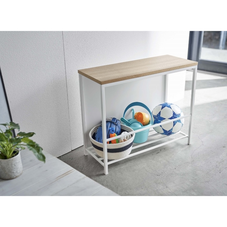 収納付き ベンチ 5671 おしゃれ モノトーン 玄関 5670 タワー シンプル玄関イス 北欧 山崎崎実業 収納付き玄関ベンチ Tower Yamazaki 収納ベンチ