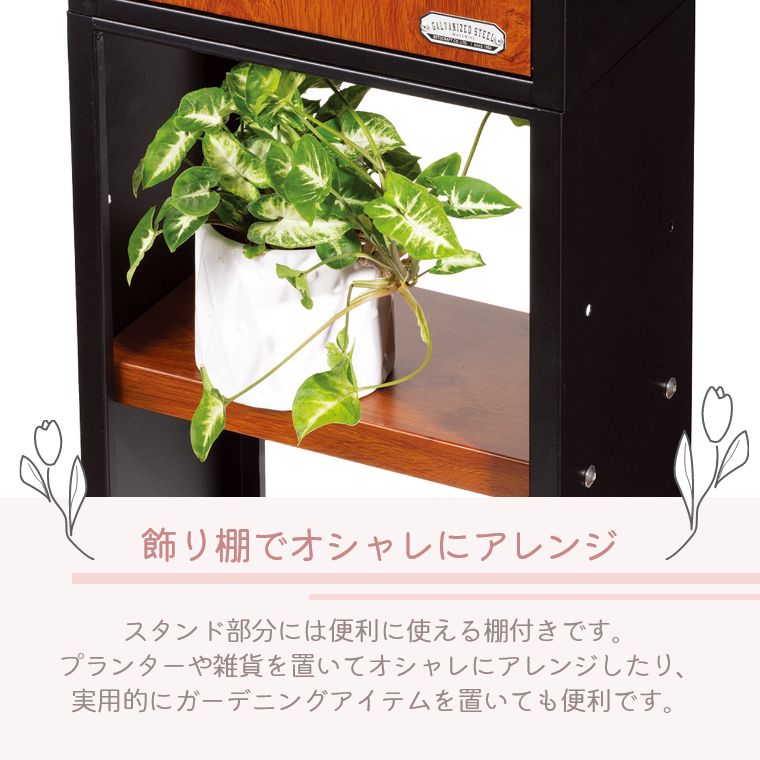 おしゃれなスタンドポスト。その機能性とデザインの美しさで、一戸建て