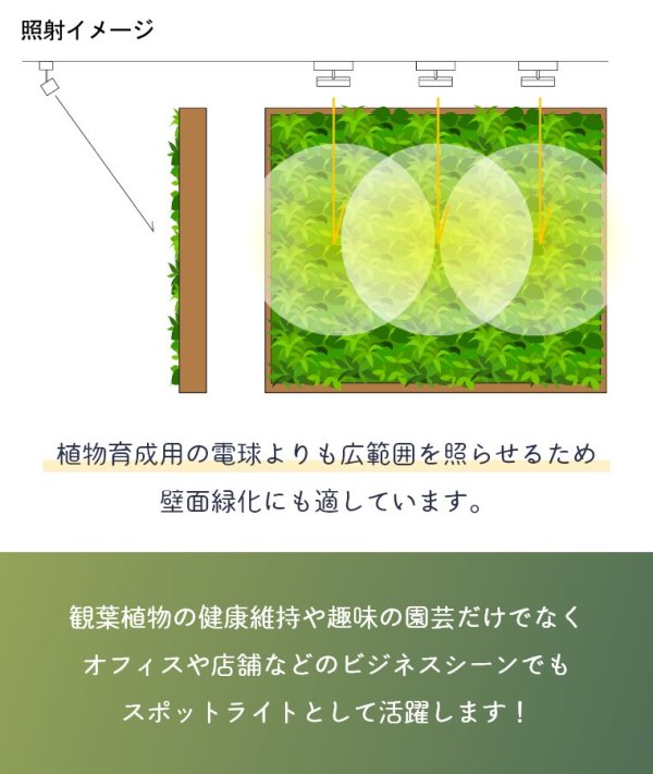 LEDスポットライトforプランツ BRID 10W WARM COOL (植物育成