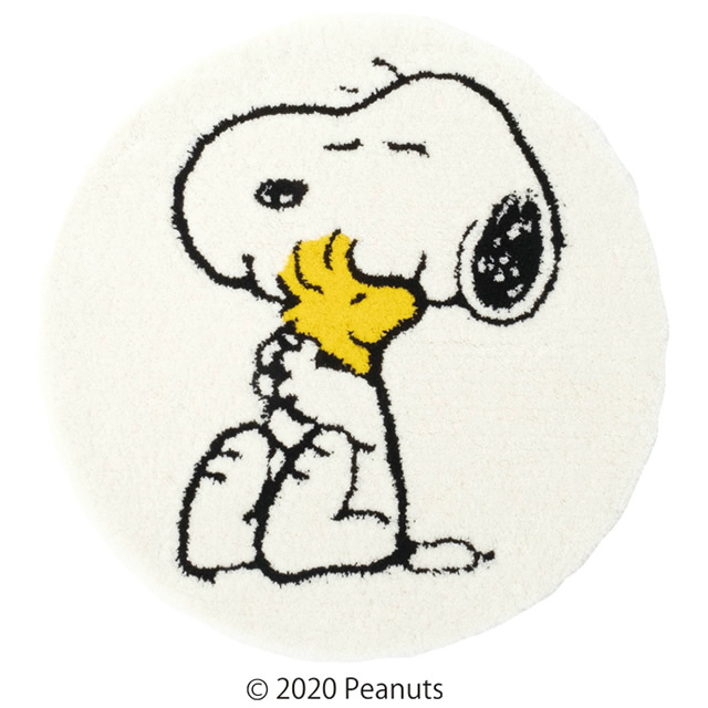 防ダニ＆滑り止め加工つき！安心品質の日本製マット お洒落なPEANUTS