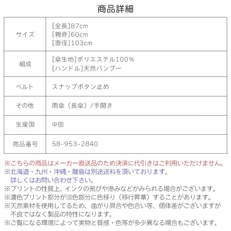 誰かに自慢したくなるような個性的な傘 SUN FLOWER サンフラワー 親骨