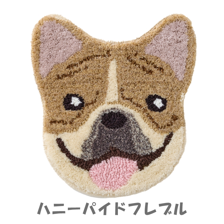 洗濯機で洗える！12種類のイヌの顔を再現した可愛いチェアマット