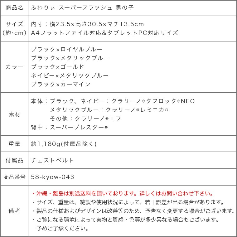 家具のホンダ ランドセル 2025年モデル ふわりぃ スーパー