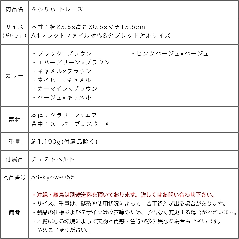 家具のホンダ ランドセル 2024年モデル ふわりぃ トレーズ 女の子