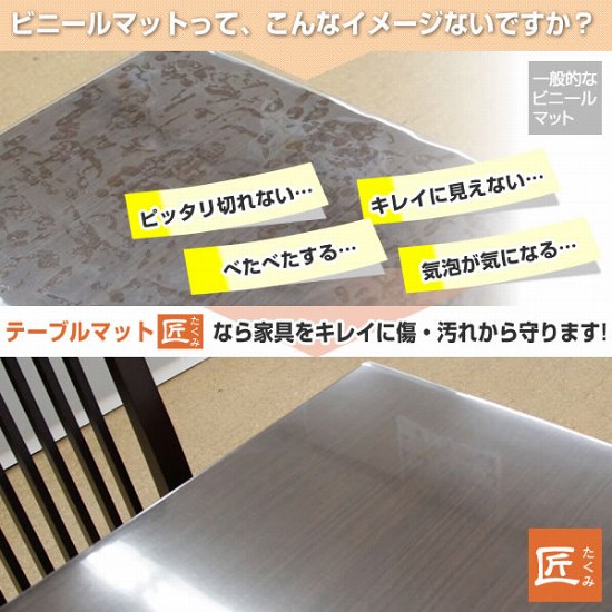 高級テーブルマット「テーブルマット匠（たくみ）」 角型（2mm厚